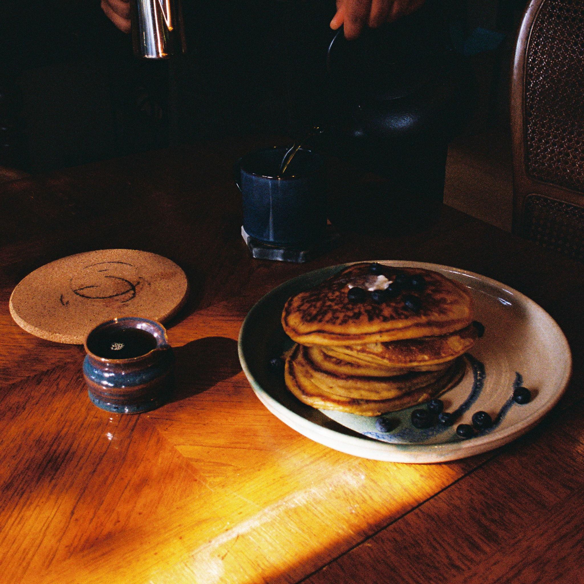 We usually have breakfast together, Mwikali's favorite breakfast is Eric's pancakes.