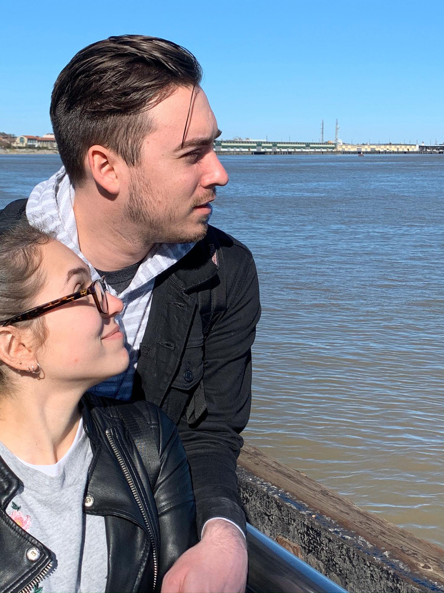 Here we are in New Orleans trying to recreate a scene from Ana's favourite show ever, The Originals. This is also the day before I proposed.