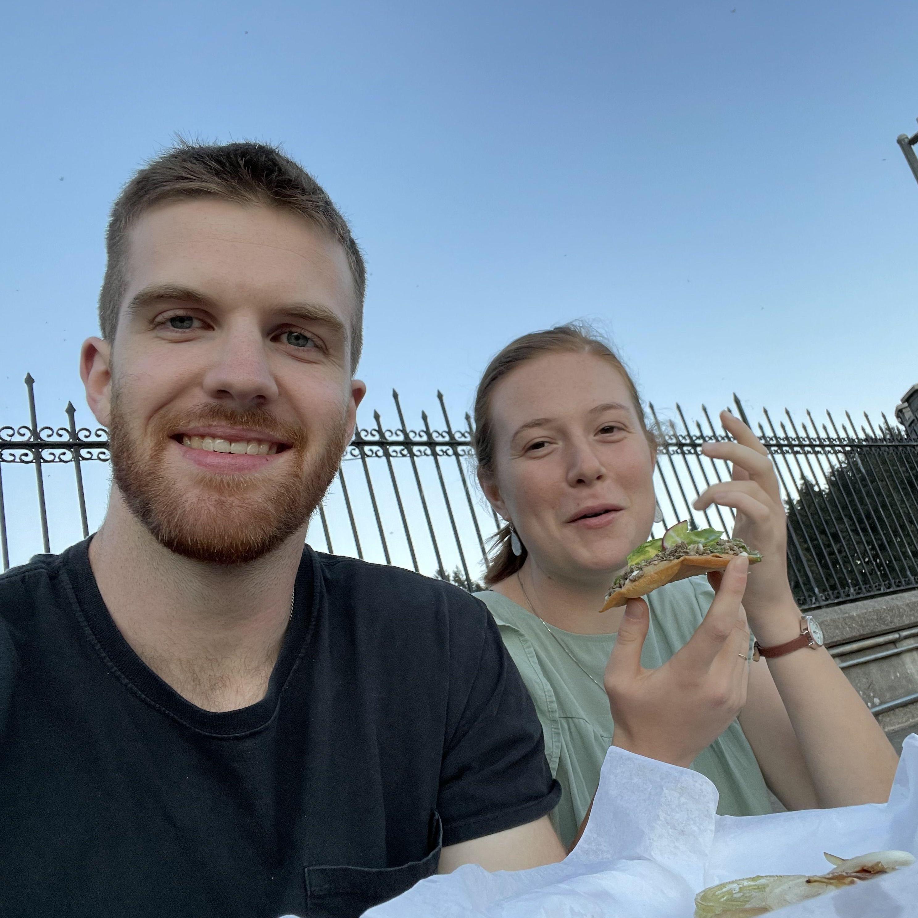 Tim's first visit to Portland. We were both nervous, but excited!
