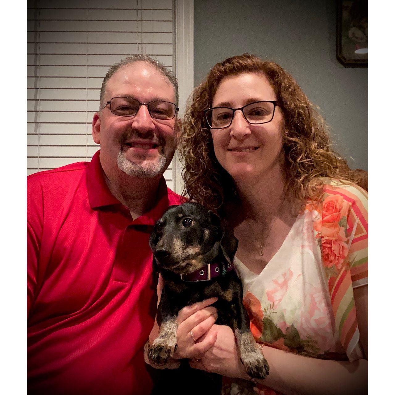 Us togehter with our beloved Oliver who passed away in May of 2022