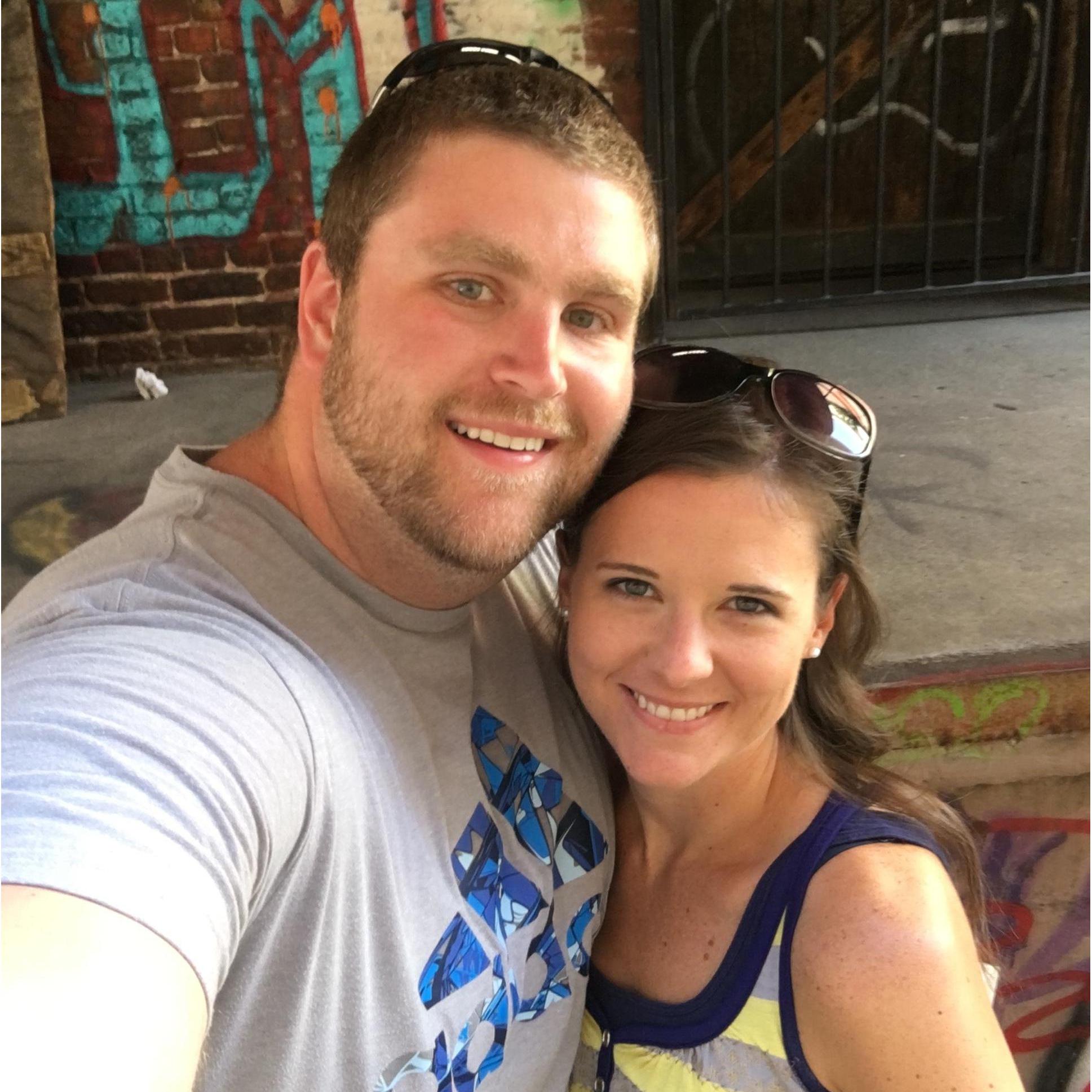 We took a fun day trip to Knoxville - this was one of our favorite dates we had in the early days.