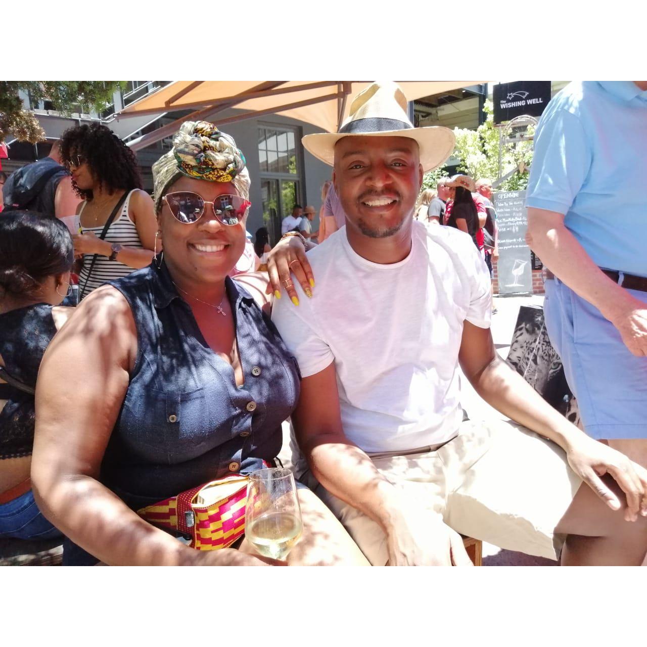 29 December 2018 - wine-ing at the Old Biscuit Mill, Cape Town