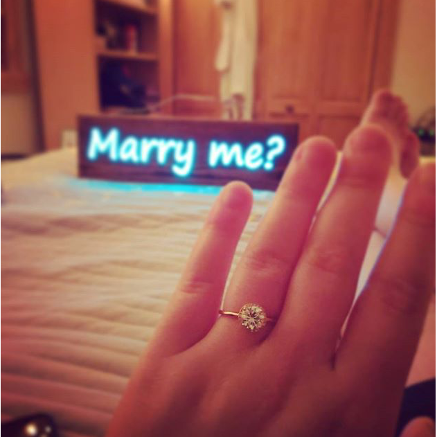 The day Becky proposed to Hannah!