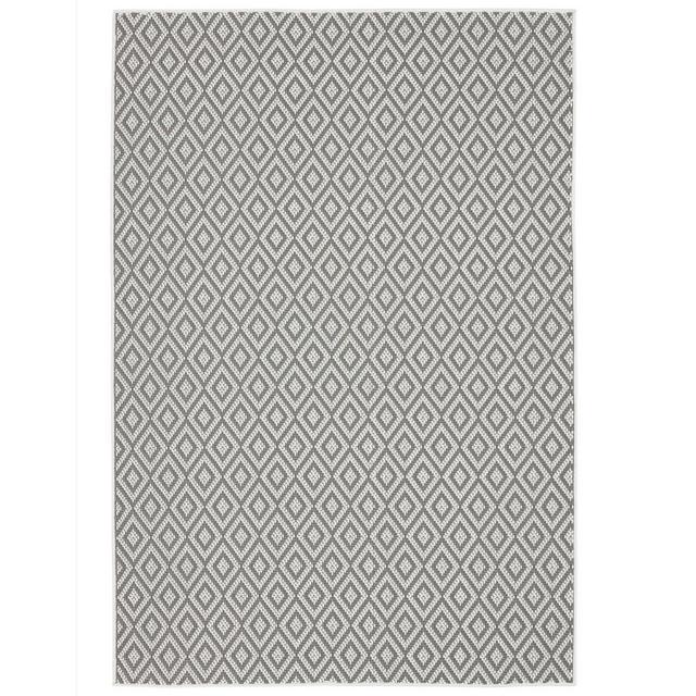 3'7" x 5'2" Tripoli Lydia Indoor/Outdoor Rug Gray/Cream - Home Dynamix