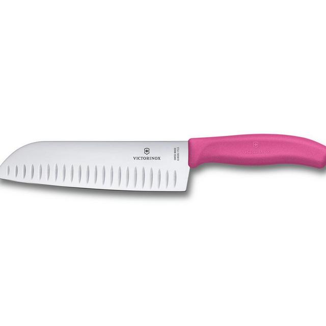 Swiss Classic Santoku Knife, fluted edge