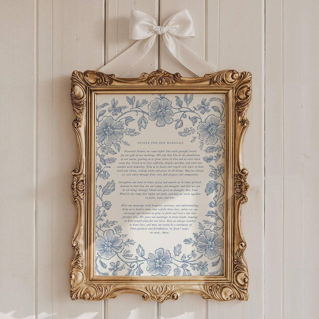 Gift for Newlyweds, Prayer for Marriage, Christian Wedding Gift, Gift for Spouse, Wedding Gift, First Anniversary Gift, Paper Anniversary