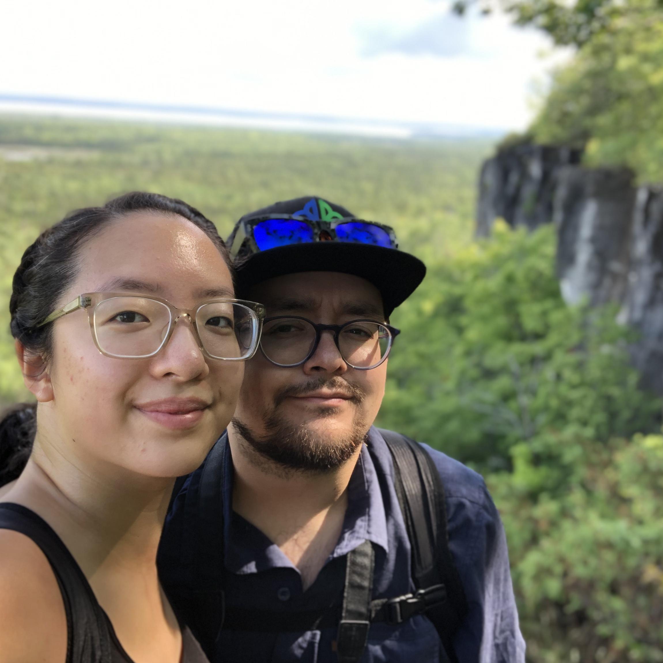 on a hike in Manitoulin, Canada!