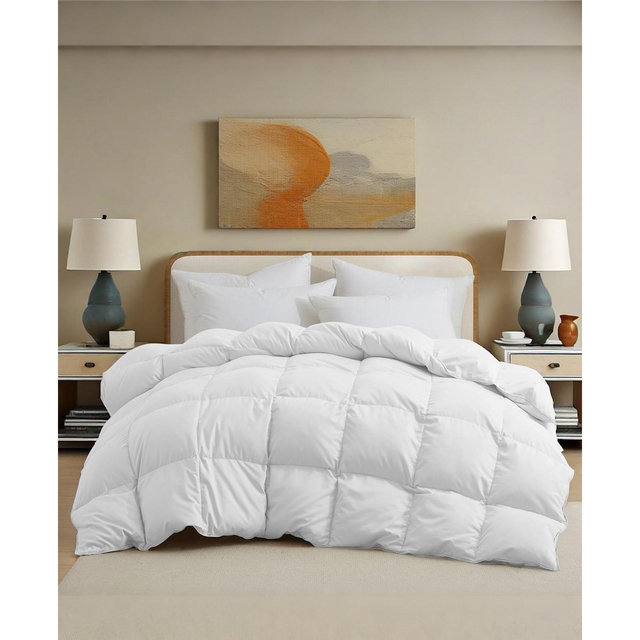 UNIKOME Ultra Soft Goose Down and Feather Fiber Comforter, King