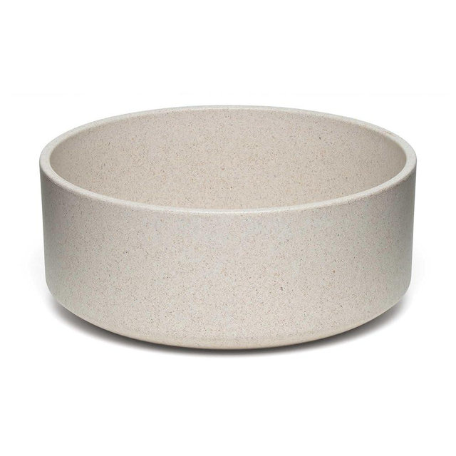 Loving Pets - Dolce Bamboo - Dog Food Water Dish (Large, Oat-Beige)