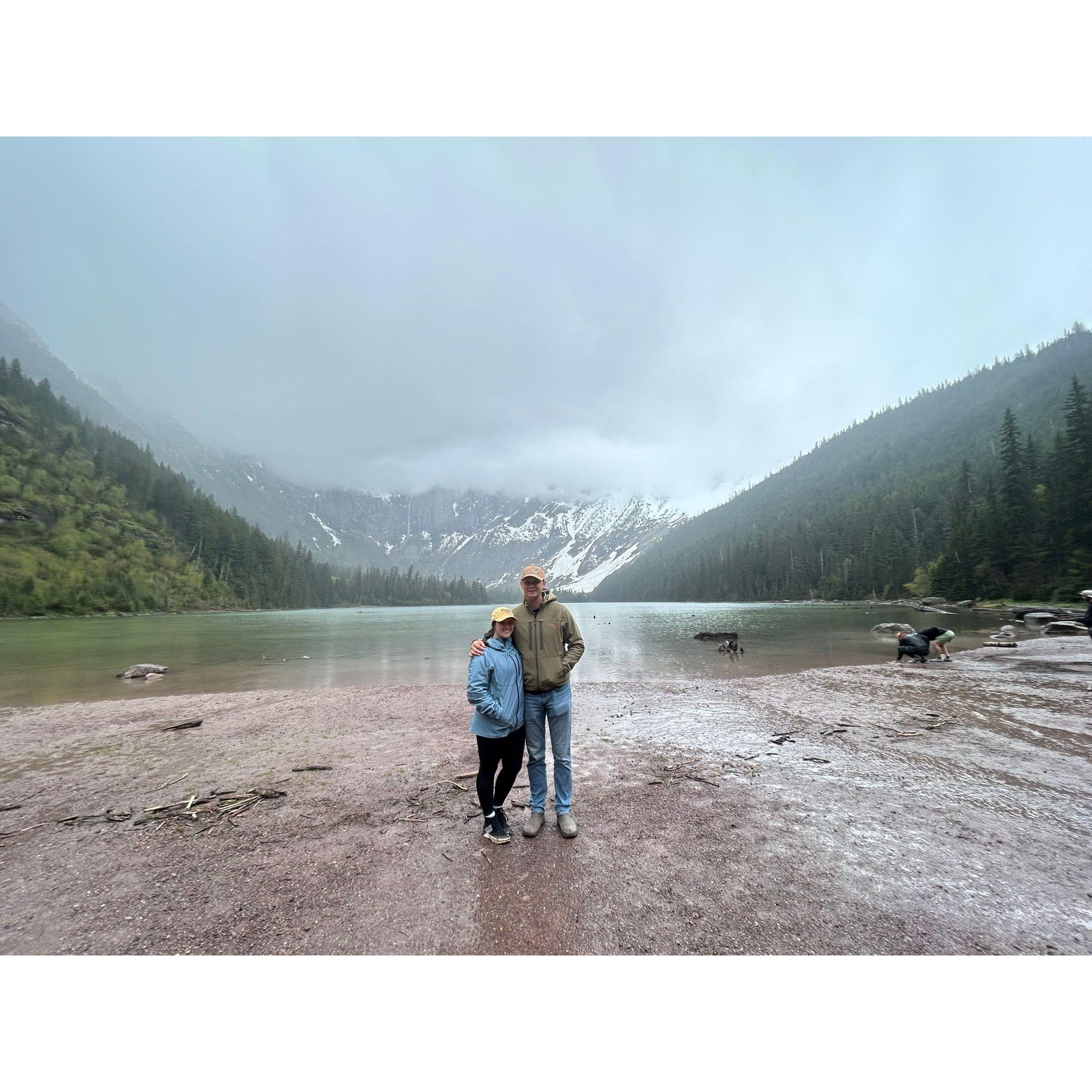 Hike in Glacier in May 2024.