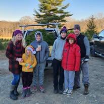 First year we cut a tree together as a family
