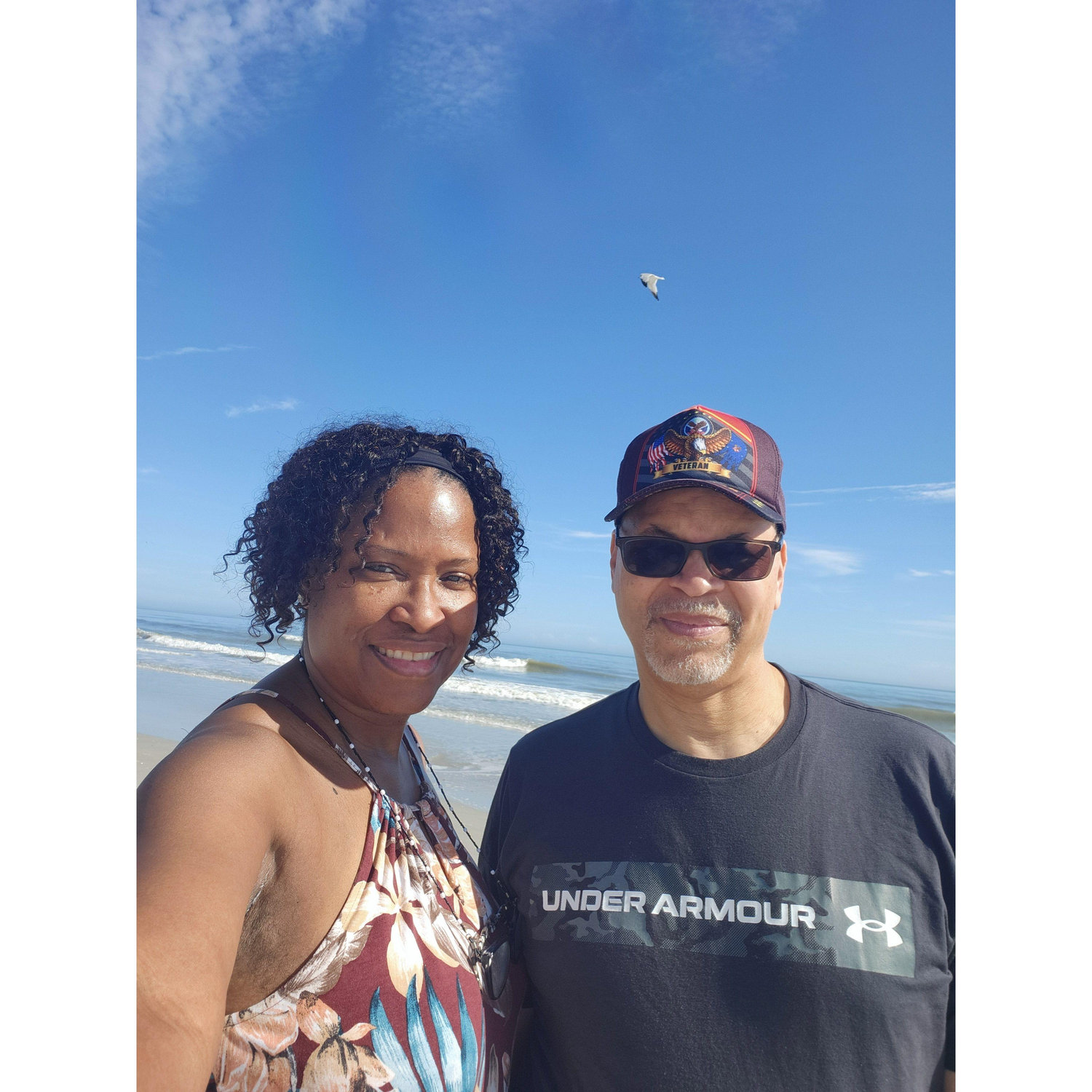 Walking along the beach in Jacksonville, Fl