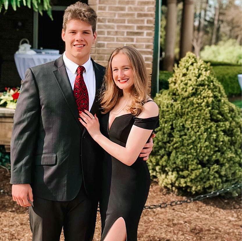 When Ethan met Dayle's mom: We traveled to Michigan for a wedding!