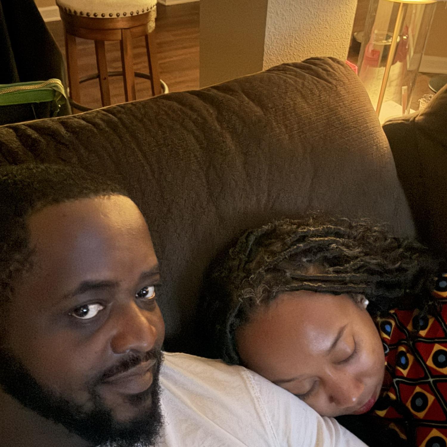 Niquek's family always snaps a photo of her post-Thanksgiving Dinner nap. Emeric had to join the tradition lol