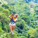 Zip-lining through Jarabacoa
