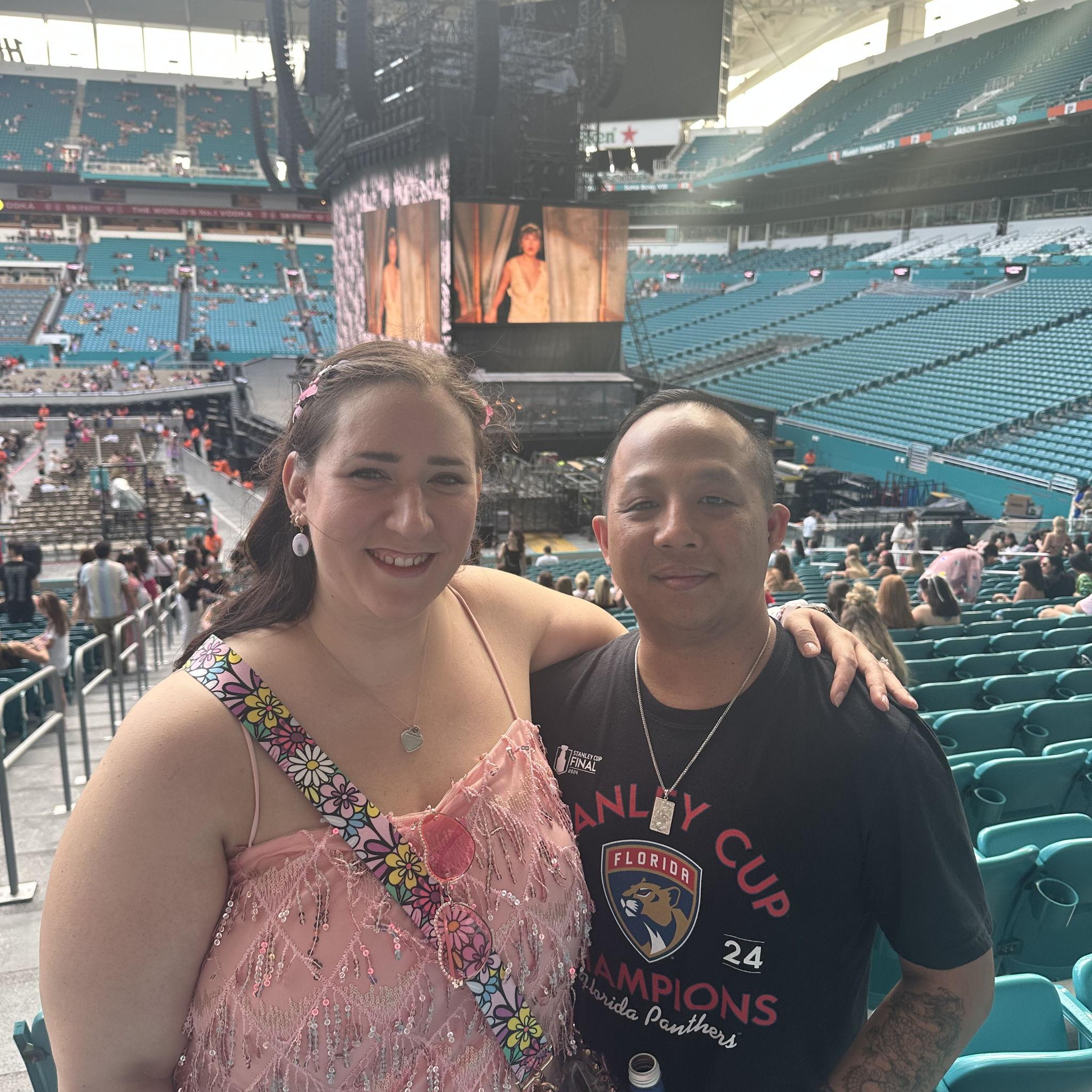 At "The Eras Tour", one of the best days, ever in Miami, FL - October, 2024