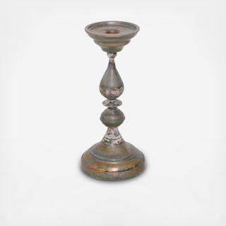 Large Galvanized Iron Candlestick