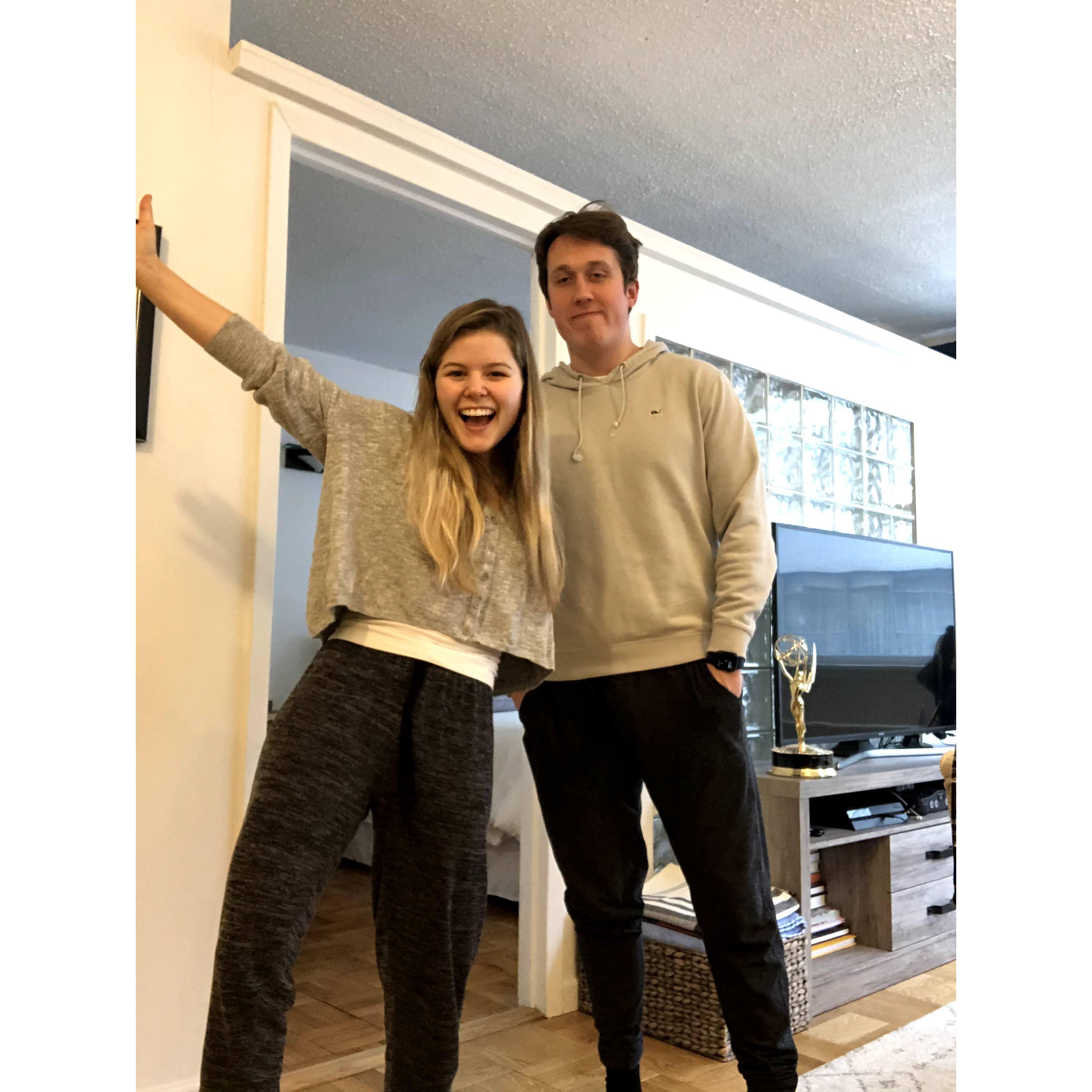 Spent so much together time in our studio apartment during covid that we started accidentally matching