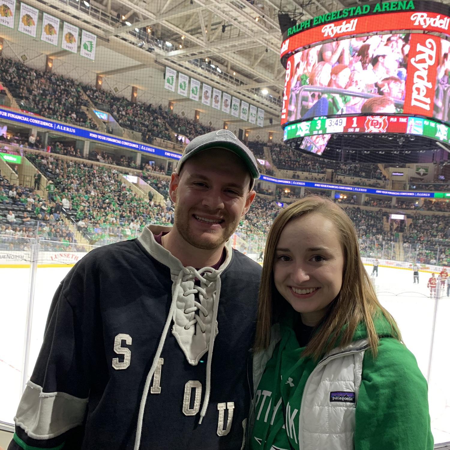 First photo together ❤️ UND Hockey