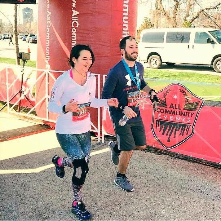 Chicago Half Marathon Finish Line