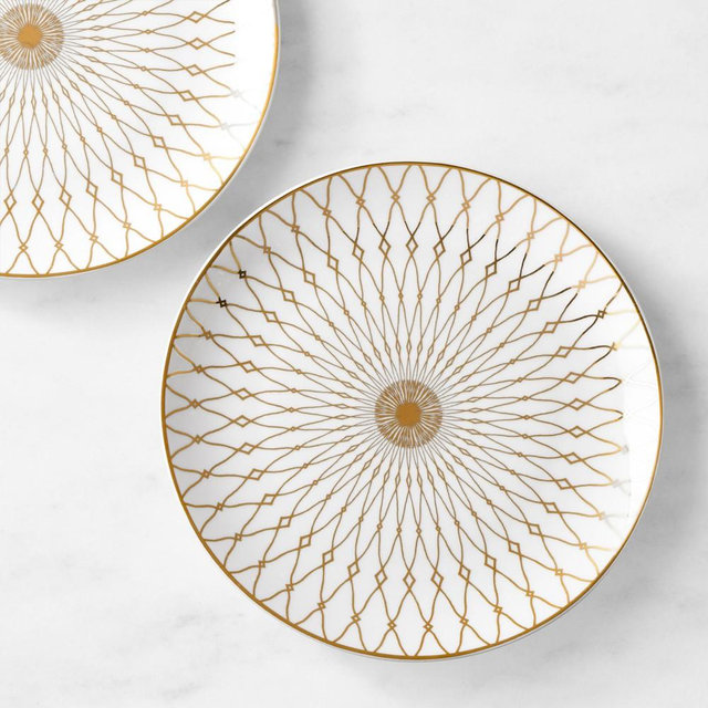 Regency Gold Salad Plates, Set of 8