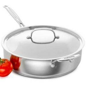 Cuisinart Chef's Classic Stainless Steel Covered 5.5 Qt. Saute Pan