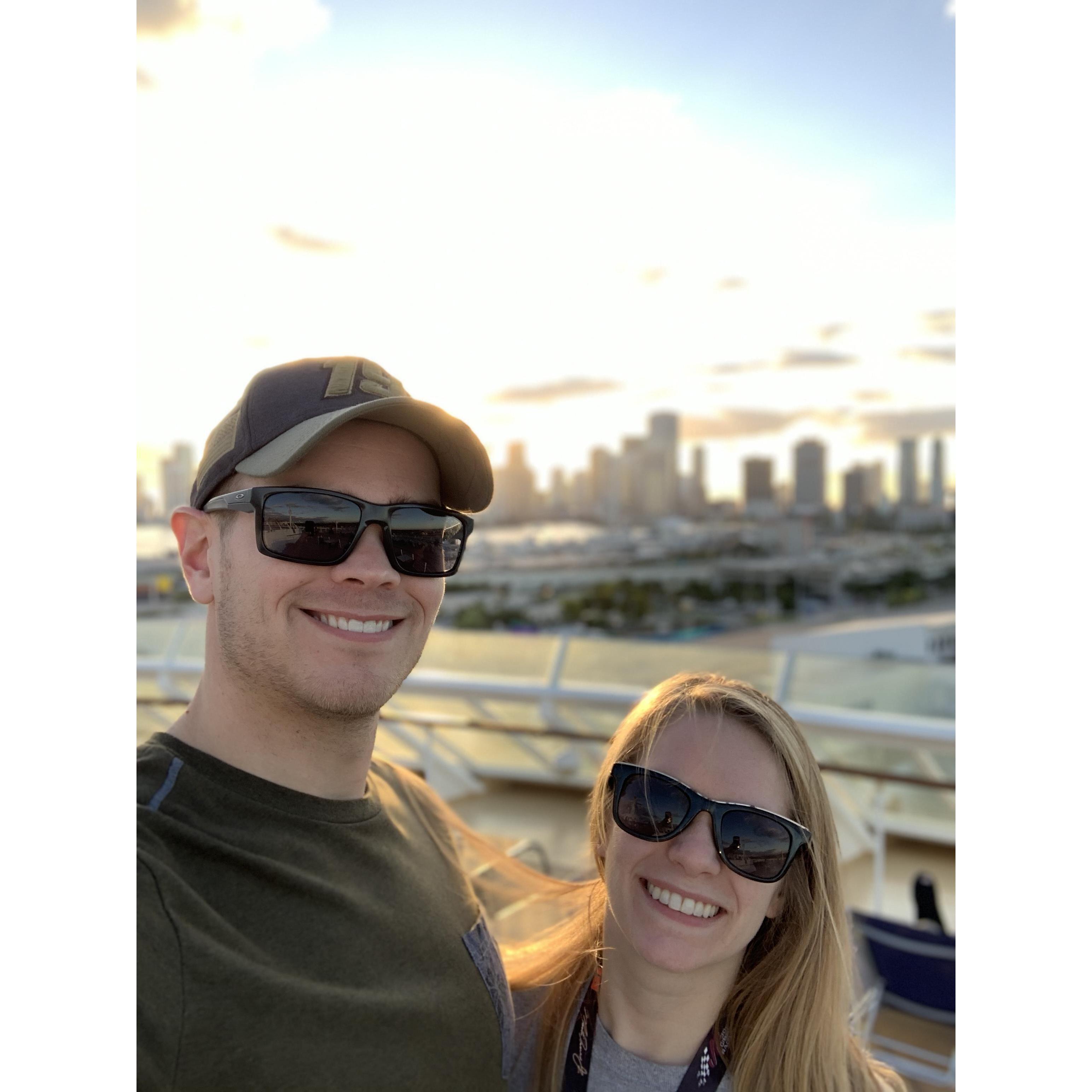 First cruise together, Bahamas, 2019