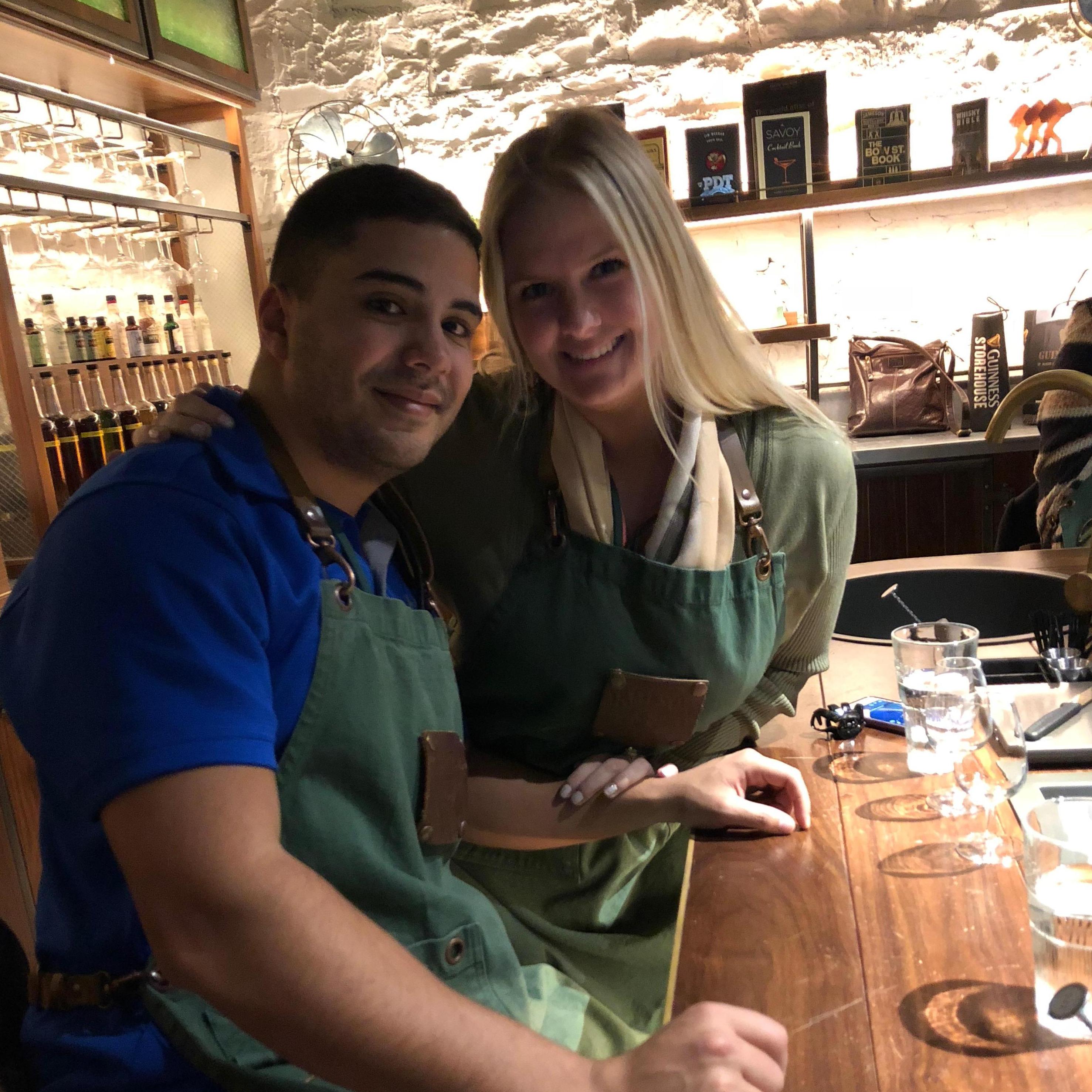 Cocktail mixing class at Jameson Factory, Dublin, Ireland 2017
