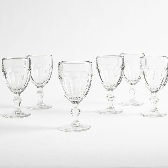 Café Casual Goblet, Set of 6 - Clear