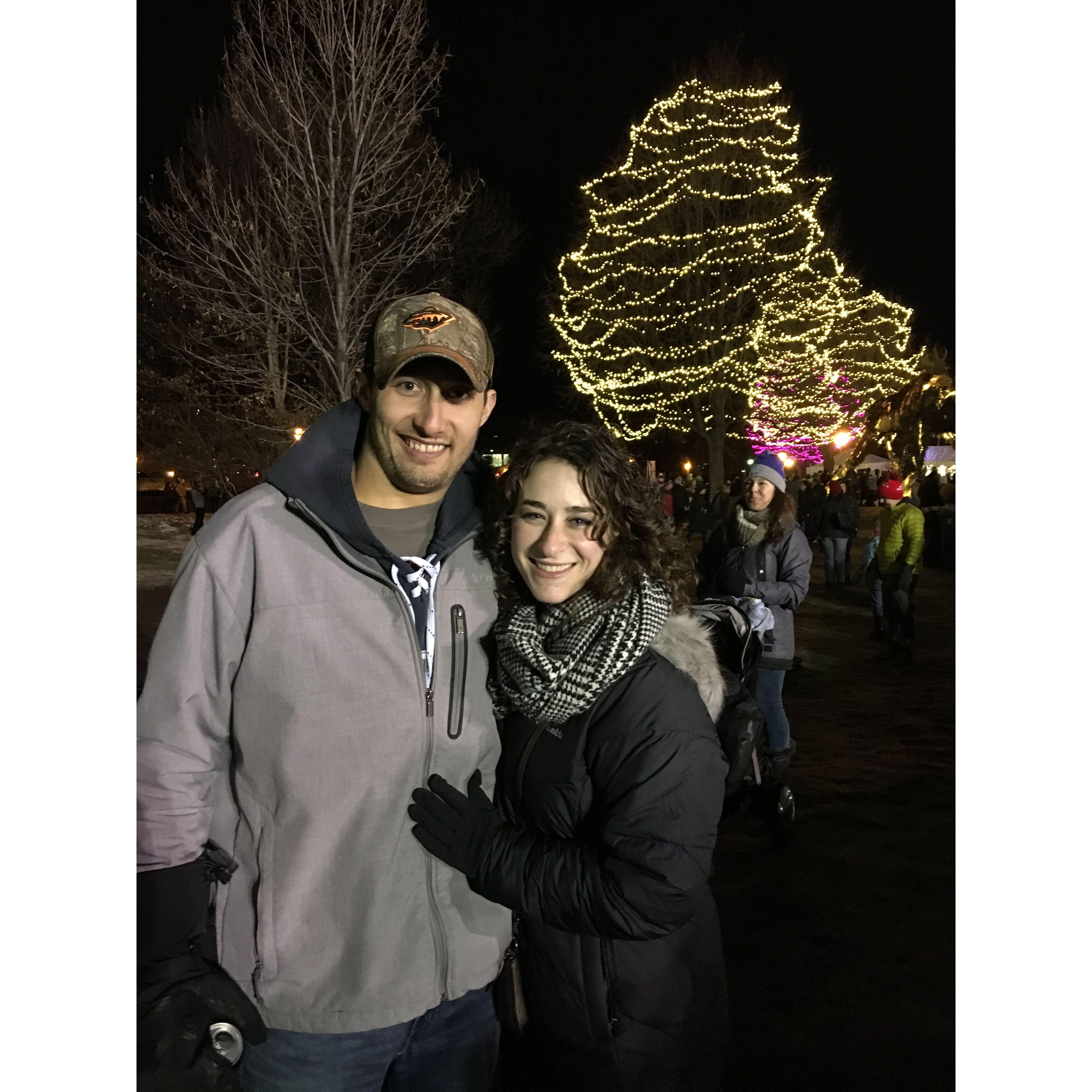 Our very first photo together - such babies! (Dec 2018)