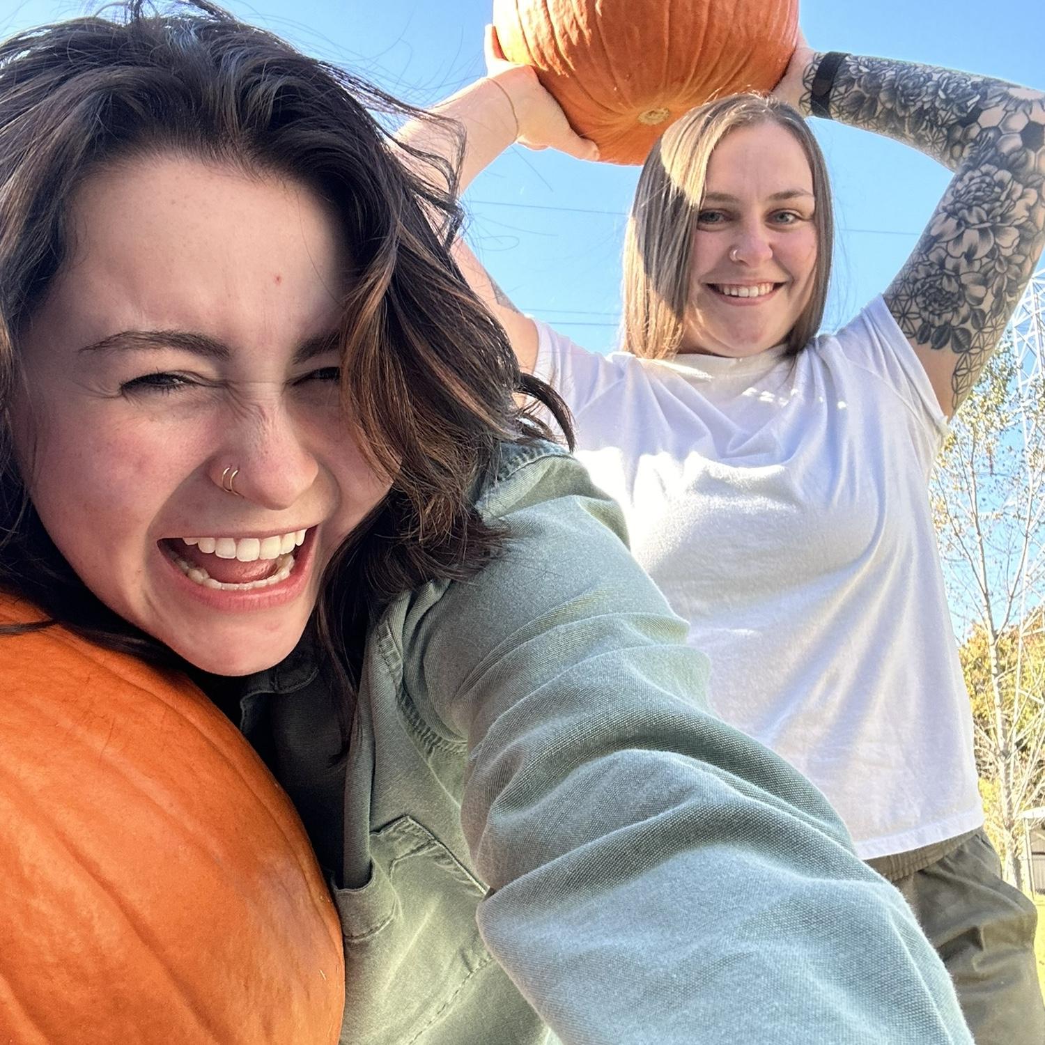 Pumpkin carving together!