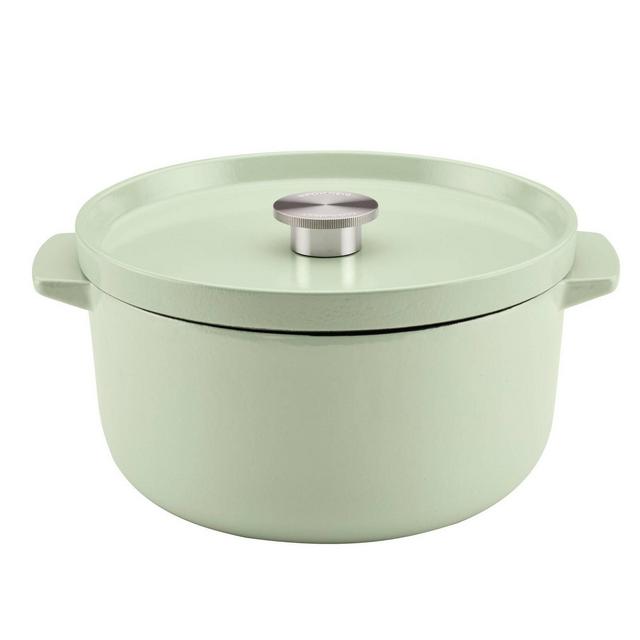 KitchenAid 6qt Enameled Cast Iron Induction Dutch Oven Pistachio