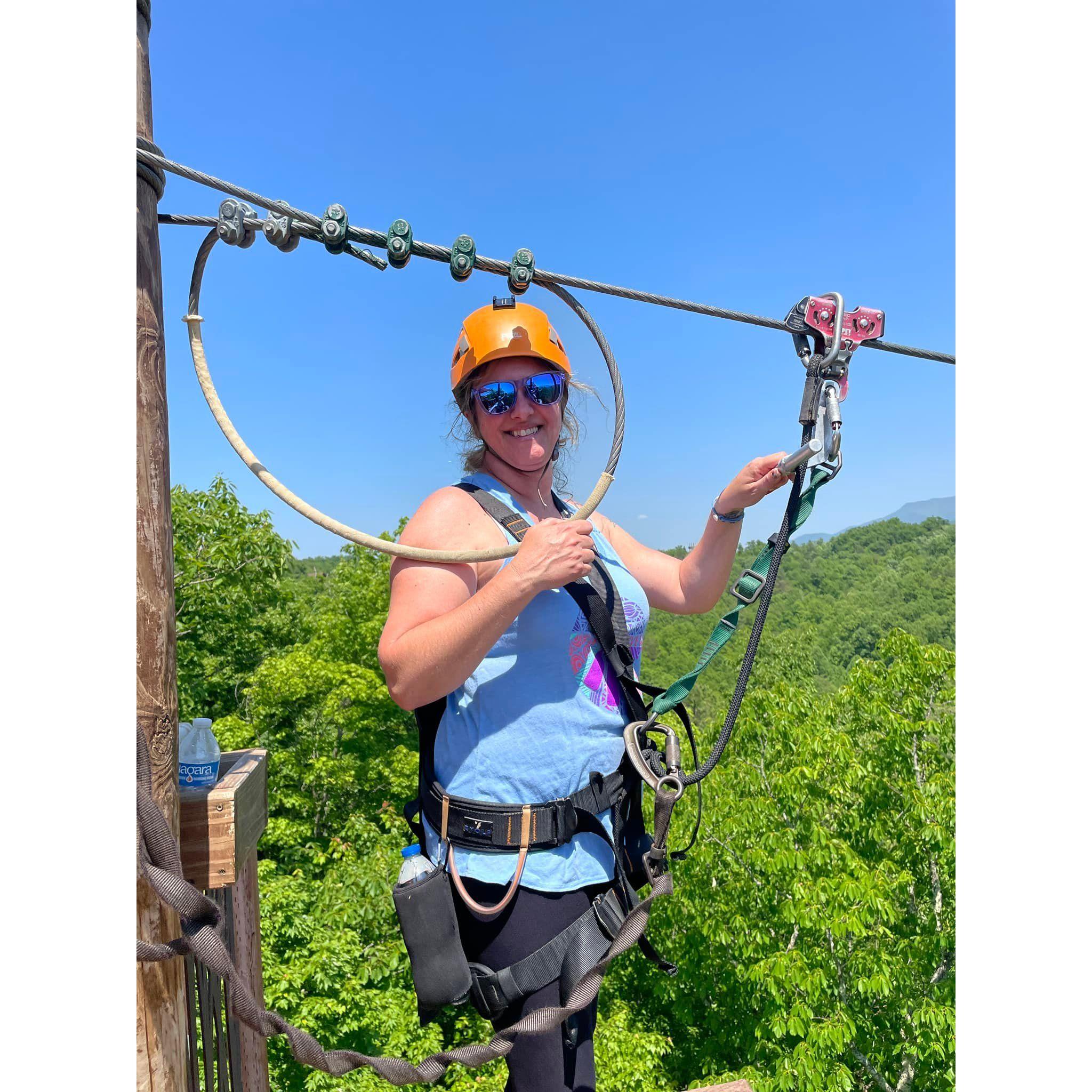 Ziplining in Tennesse