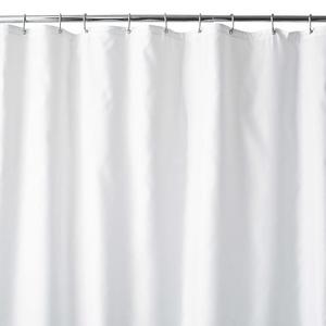 Wamsutta® 70-Inch x 72-Inch Fabric Shower Curtain Liner with Suction Cups in White