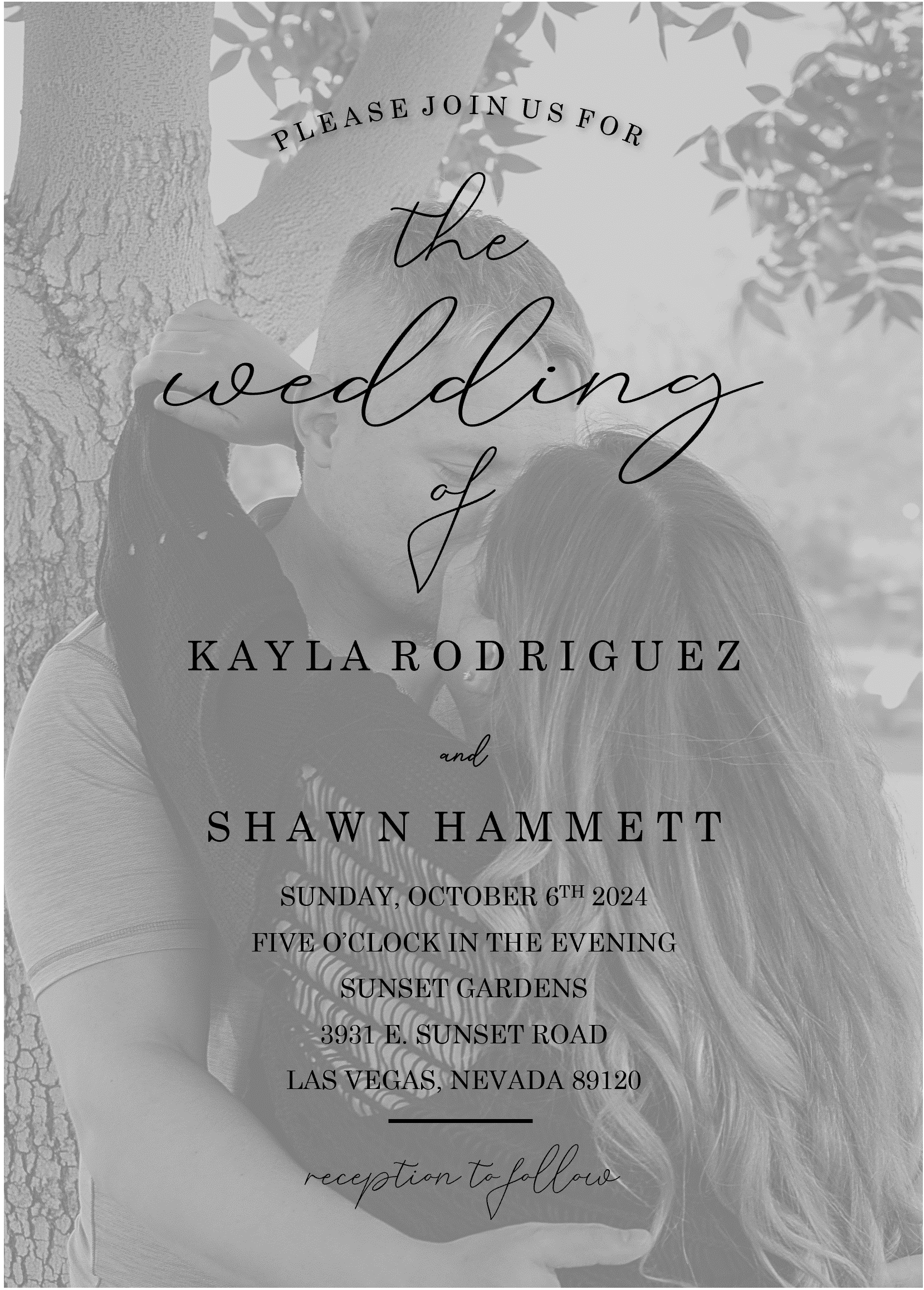 The Wedding Website of Kayla Rodriguez and Shawn Hammett
