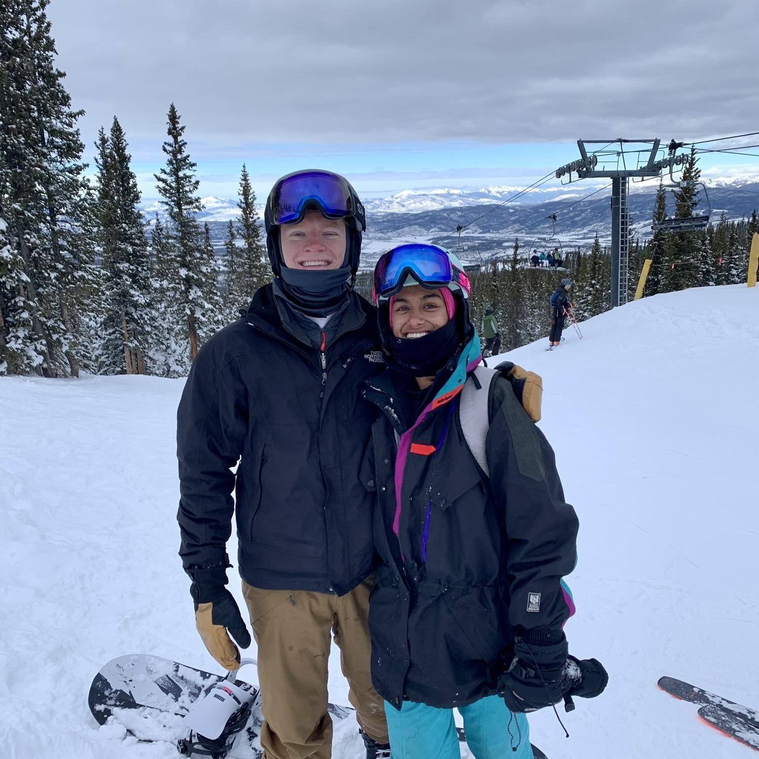 First day of many snowboarding together! Winter Park has become our go-to spot