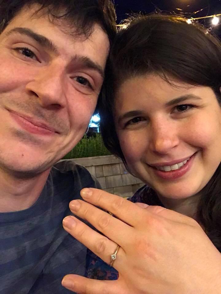 Ben proposed with his Grandmother's engagement ring in June 2018