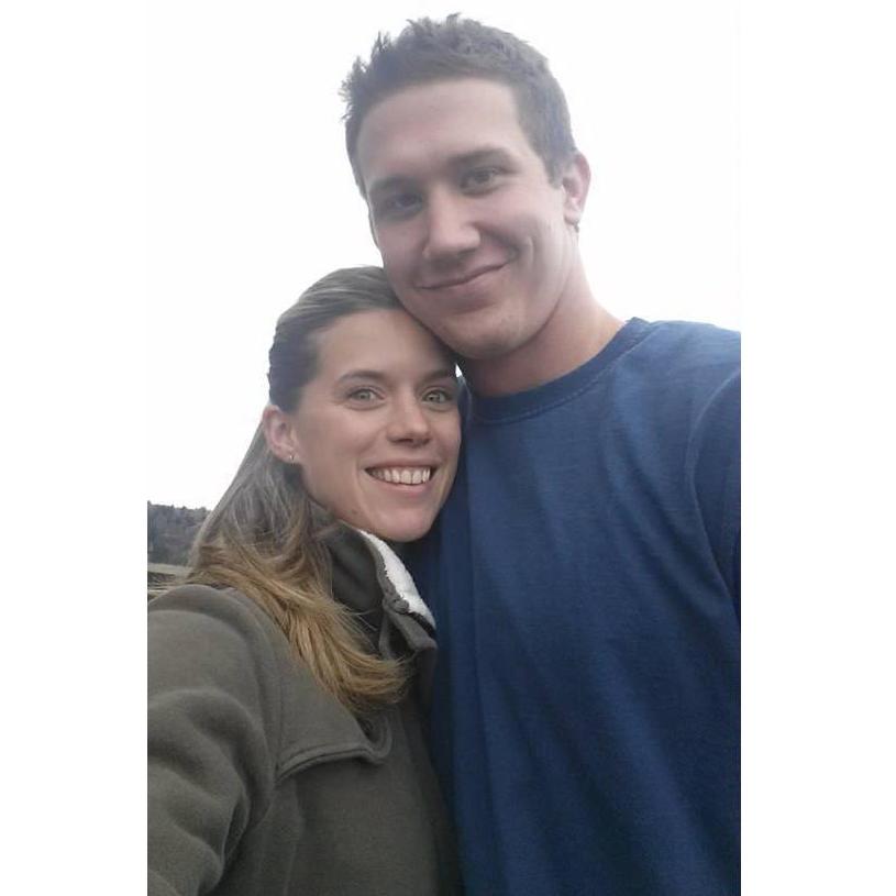 Our first photo together as a couple in Nov. 2013