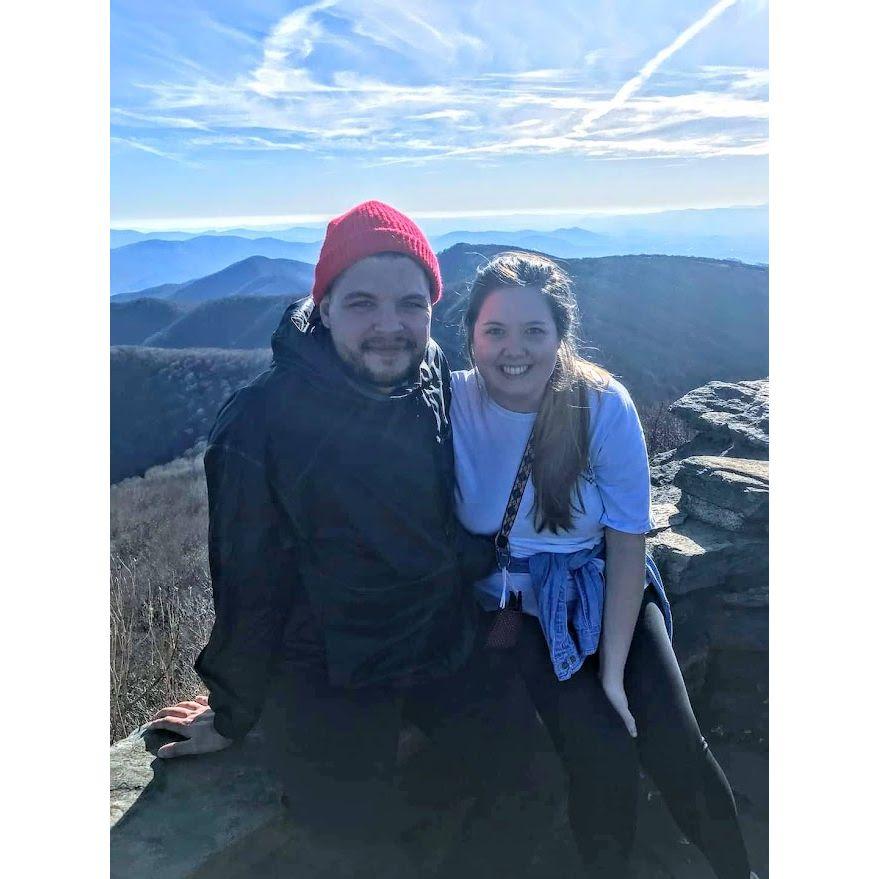 One of many hikes early on in our relationship.