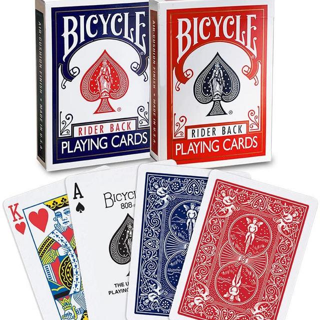 Bicycle Standard Playing Cards, 2 Decks of Playing Cards, Red and Blue