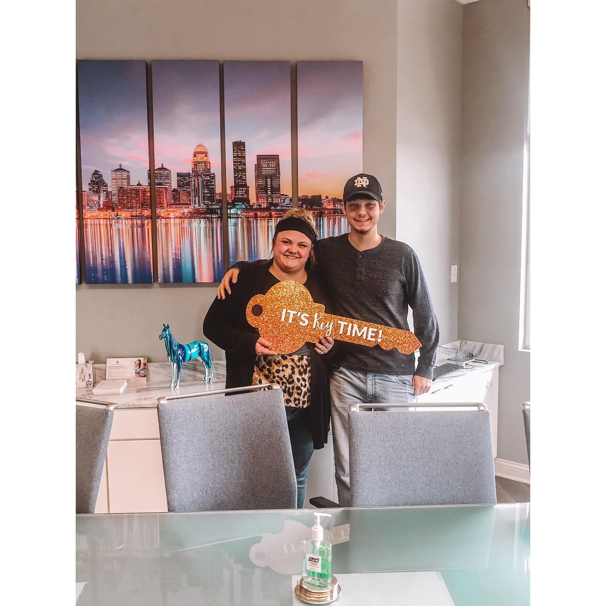 March 24, 2020. The day we signed the papers to our first house!!!
