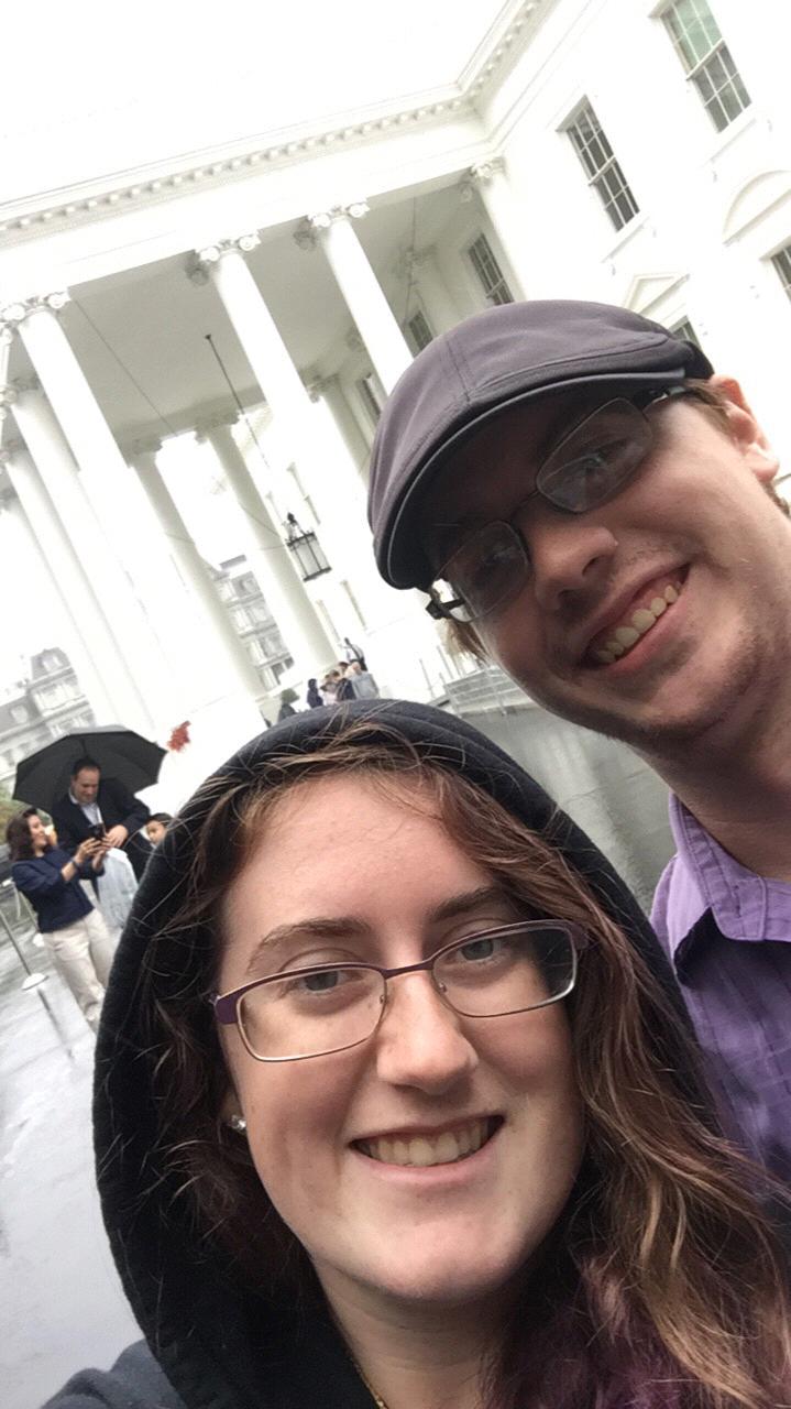 Visiting the White House on a rainy day - 2018