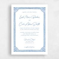 White Wedding Invitation - Blevio Portrait
