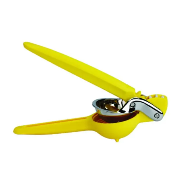 Chef'n Citrus Juicer: Yellow Plastic & Metal, 10" Length, 2.8" Height, 3.2" Depth, 0.98 lbs, Juicer Parts & Accessories