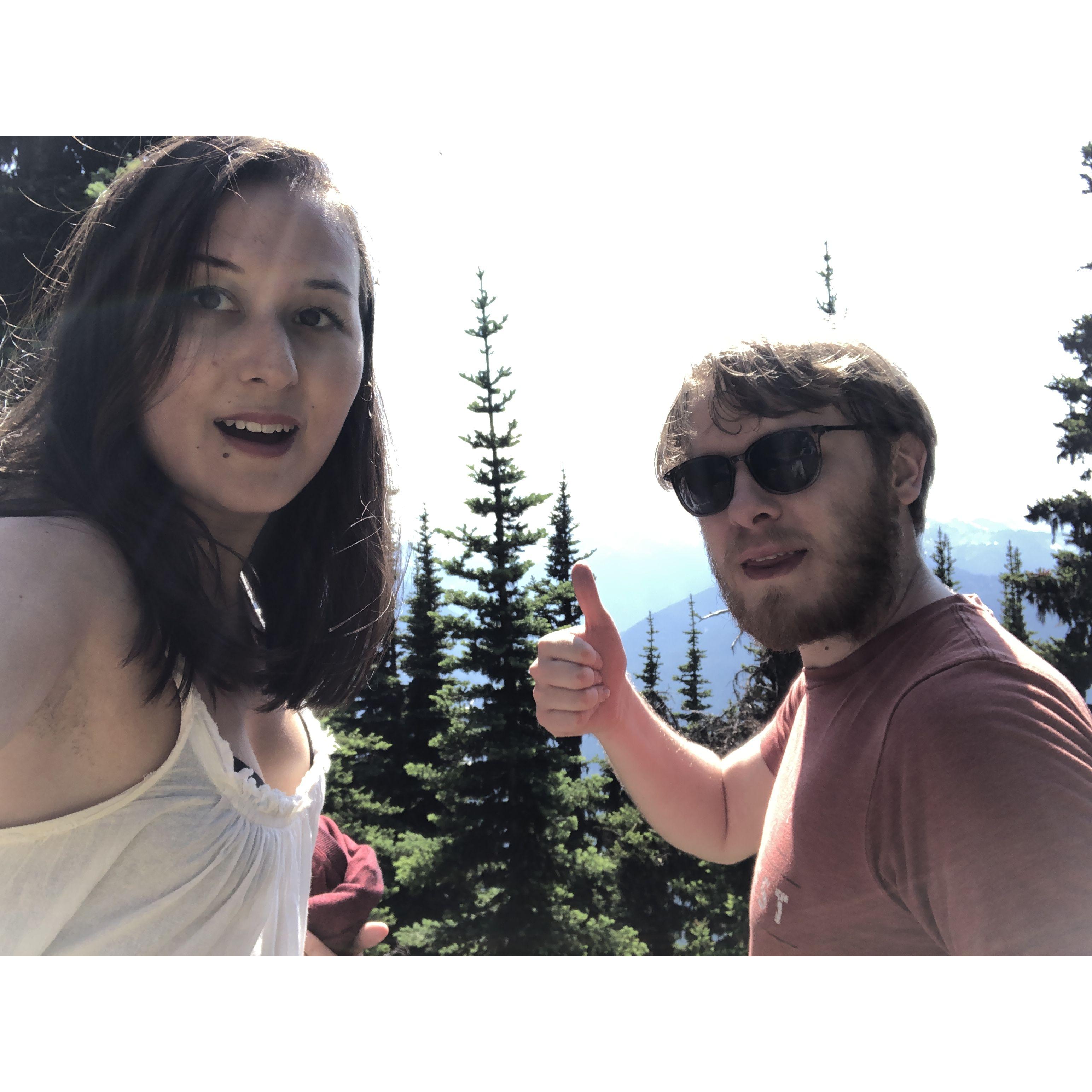 On Crystal Mountain in the summertime in Washington State