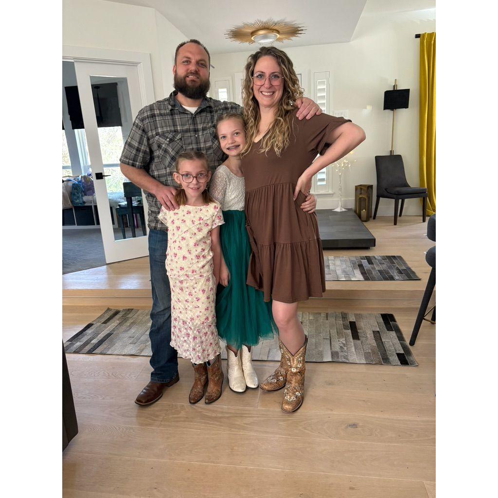 First time to church together!