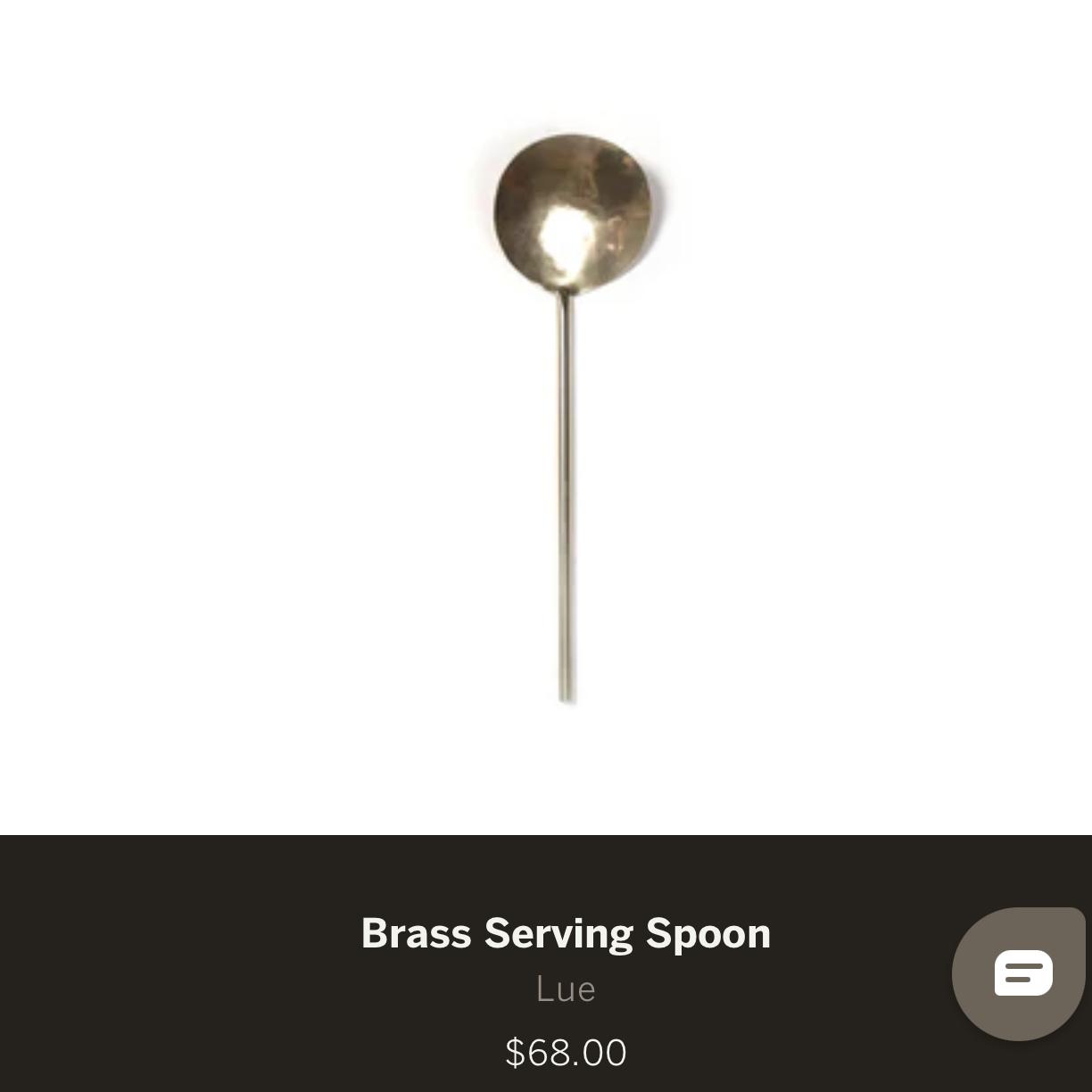 Brass Serving Spoon