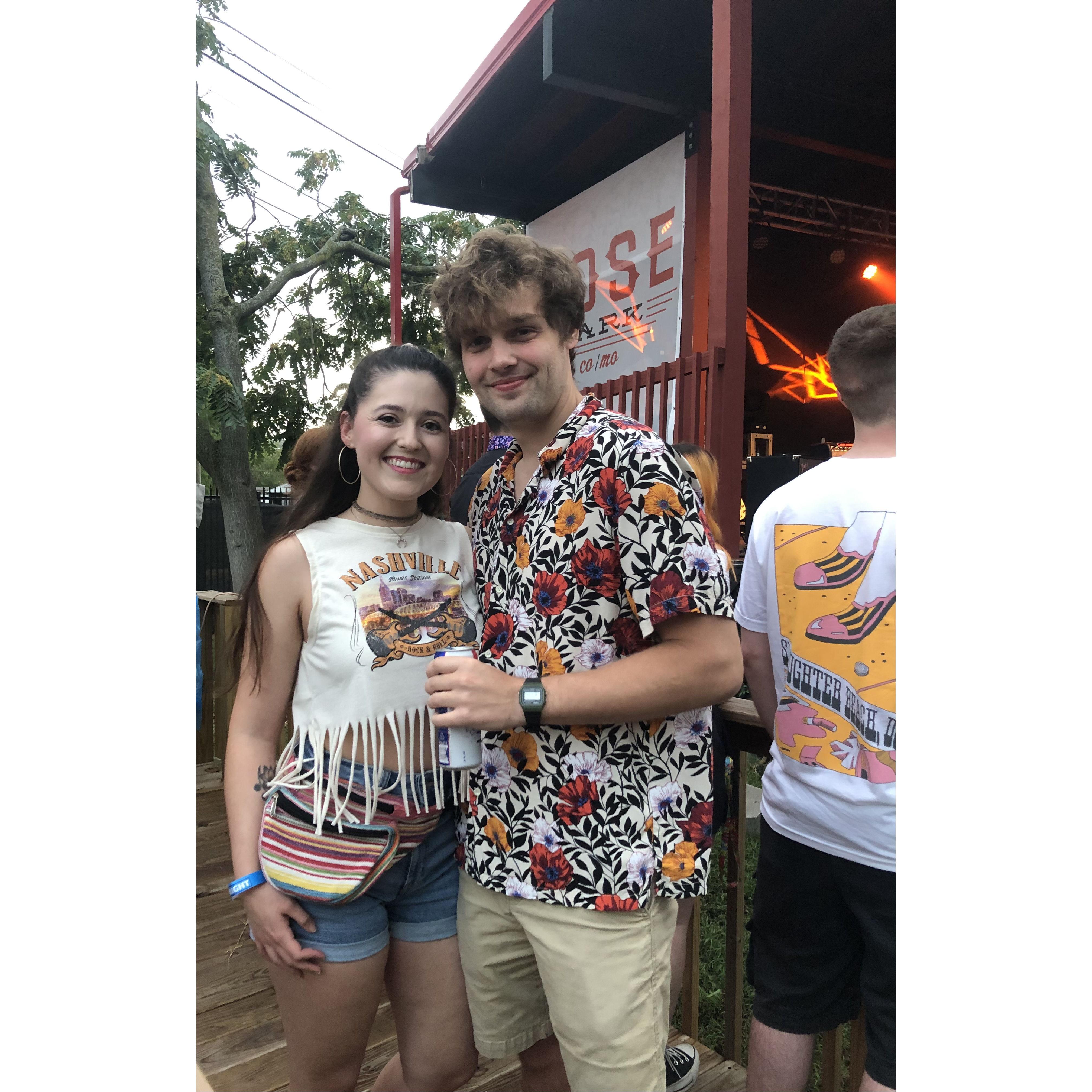 July of 2023, our first concert together at the Rose Music Hall in Columbia, MO