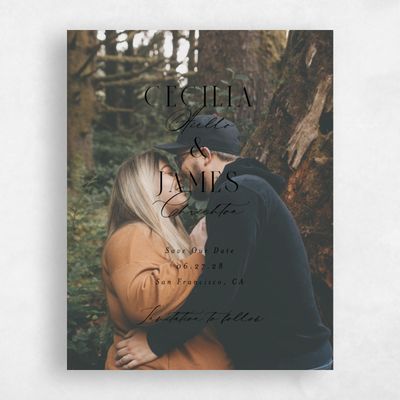 Black Wedding Save the Date - Shahira Portrait