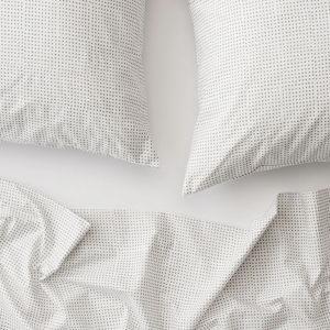 Dot Percale Sheet Set (Grey)